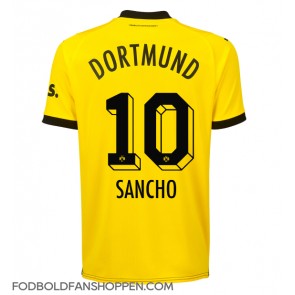 Borussia Dortmund Jadon Sancho #10 Hjemmebanetrøje 2023-24 Kortærmet